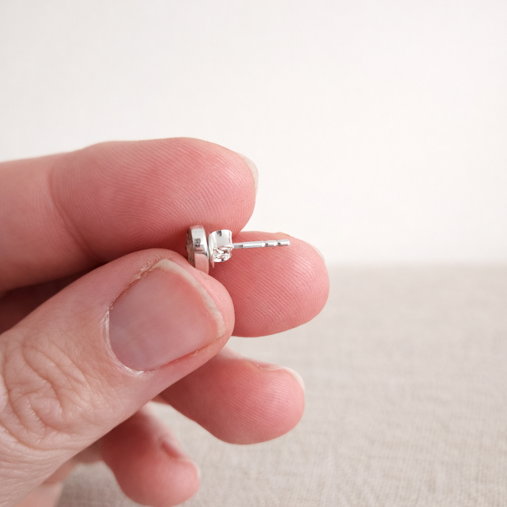 Oorbellen hartje zilver