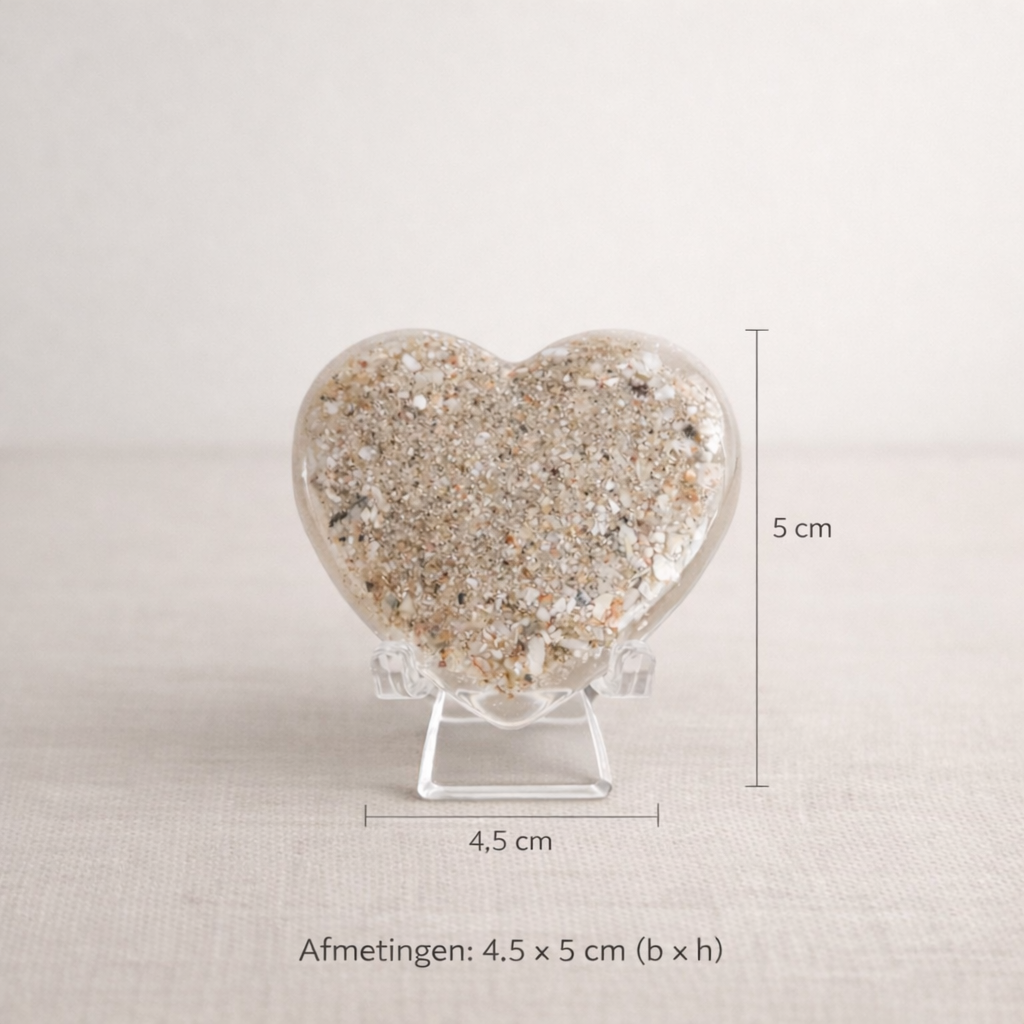 Herinneringshart plat van Epoxy – Volledig Gepersonaliseerd
