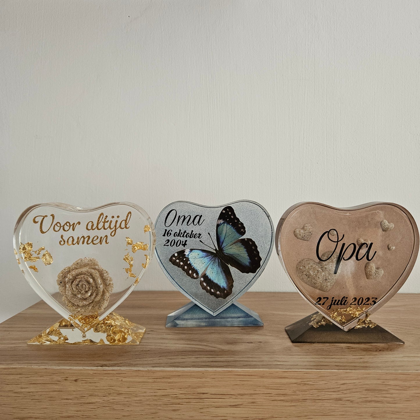 Epoxy Herinneringshart staand maat M