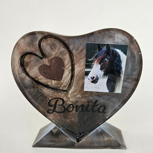 Epoxy Herinneringshart staand maat L