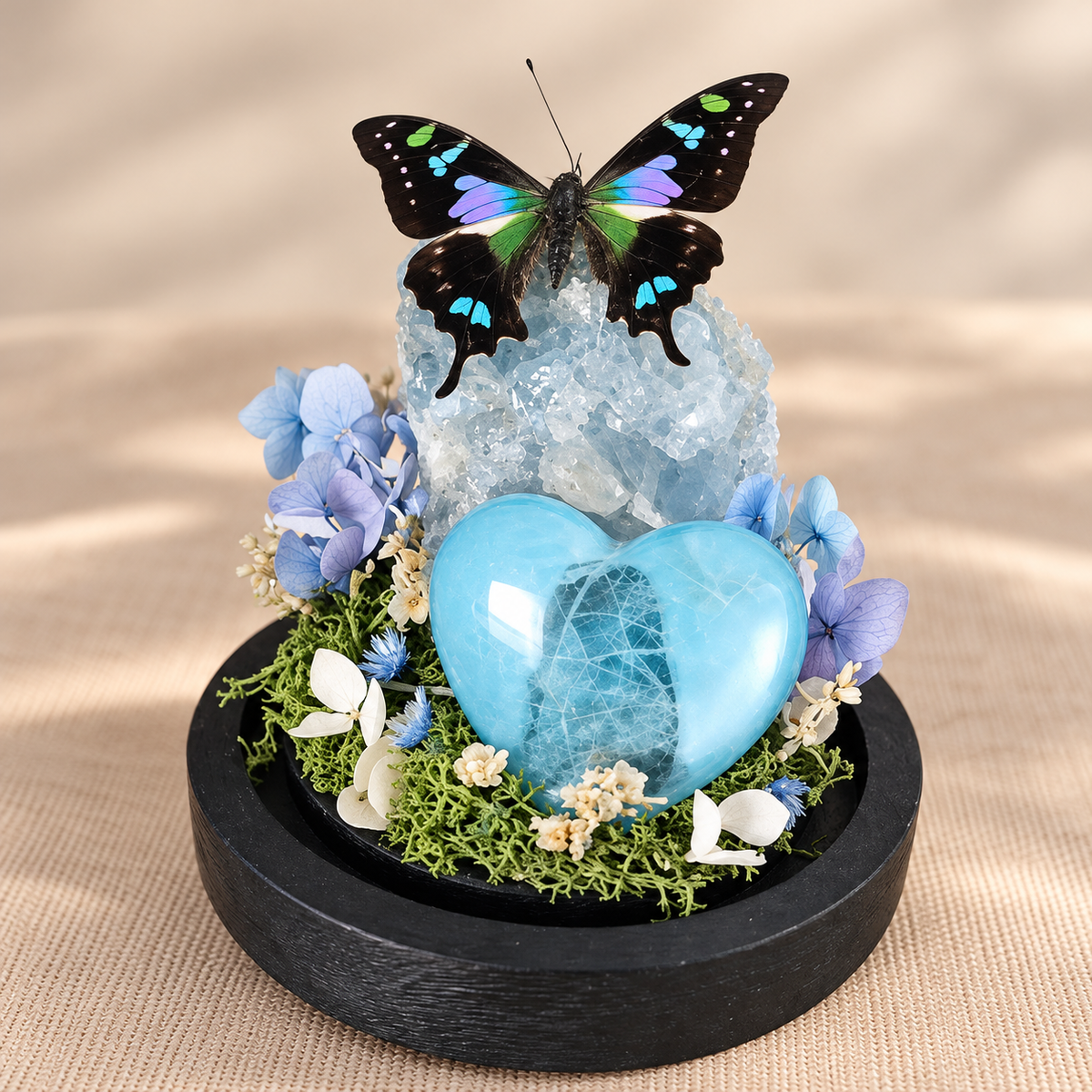 Herinneringsstolp epoxy hartje met vingerafdruk